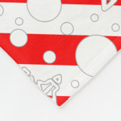 Ho Ho Ho Vrolijk Kerstman Schattige Sneeuwman Fleece Deken (Hoek)