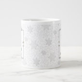 Ho Ho Ho Vrolijk Kerstman Schattige Sneeuwman Grote Koffiekop (Voorkant)