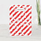 Ho Ho Ho Vrolijk Kerstman Schattige Sneeuwman Kaart (Achterkant)