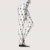 Ho Ho Ho Vrolijk Kerstman Schattige Sneeuwman Leggings (Rechts)