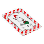 Ho Ho Ho Vrolijk Kerstman Schattige Sneeuwman Magneet (Rechterzijde)