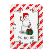 Ho Ho Ho Vrolijk Kerstman Schattige Sneeuwman Magneet (Verticaal)