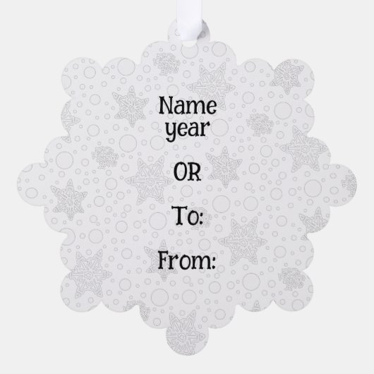 Ho Ho Ho Vrolijk Kerstman Schattige Sneeuwman Ornament Kaart (Achterkant)