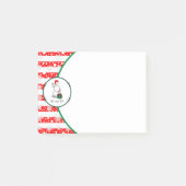 Ho Ho Ho Vrolijk Kerstman Schattige Sneeuwman Post-it® Notes (Voorkant)