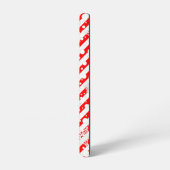 Ho Ho Ho Vrolijk Kerstman Schattige Sneeuwman Samsung Galaxy Hoesje (Linkerkant)