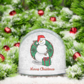 Ho Ho Ho Vrolijk Kerstman Schattige Sneeuwman Sneeuwbol (Kerstmis)