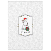 Ho Ho Ho Vrolijk Kerstman Schattige Sneeuwman Tafelkleed (Voorkant)
