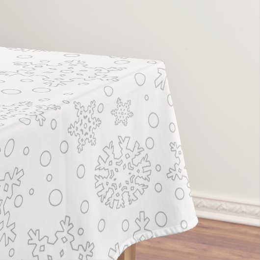 Ho Ho Ho Vrolijk Kerstman Schattige Sneeuwman Tafelkleed (Voorbeeld)