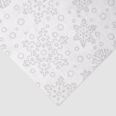 Ho Ho Ho Vrolijk Kerstman Schattige Sneeuwman Tissuepapier (Detail)