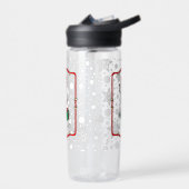 Ho Ho Ho Vrolijk Kerstman Schattige Sneeuwman Waterfles (Links)