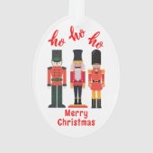 Ho Ho Ho Vrolijk Kerstmis Notenkrakers | Ornament (achterkant)