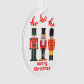 Ho Ho Ho Vrolijk Kerstmis Notenkrakers | Ornament (voorkant)