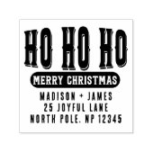 Ho Ho Ho Vrolijk Kerstretouradres Zelfinktende Stempel (Design)