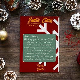 HO HO HO! VROLIJKE KERSTBRIEF KAART