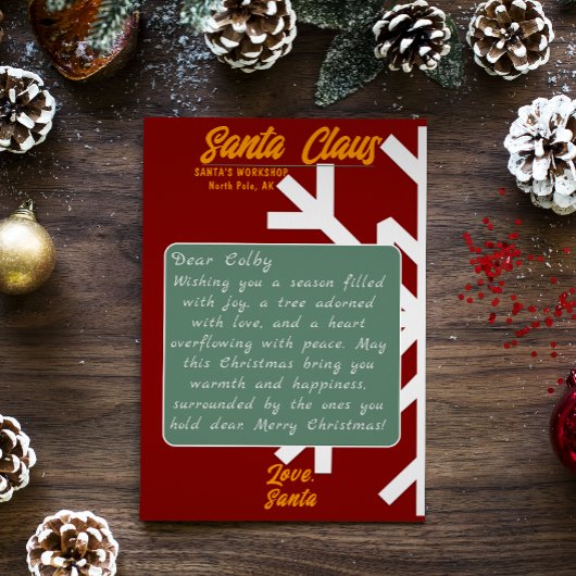 HO HO HO! VROLIJKE KERSTBRIEF KAART