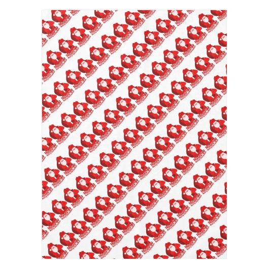 Ho Ho Ho Vrolijke Kerstman Tafelkleed (Voorkant)