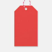 Ho Ho Ho. Waterverf bloemenkerstman Cadeaulabel (Achterkant)