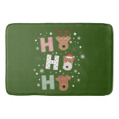 Ho Ho Ho Welsh Terrier Vrolijk Kerstfeest Badmat (Voorkant)