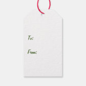 Ho Ho Ho Welsh Terrier Vrolijk Kerstfeest Cadeaulabel (Achterkant)