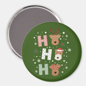 Ho Ho Ho Welsh Terrier Vrolijk Kerstfeest Magneet (Voorkant / Achterkant)