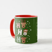 Ho Ho Ho Welsh Terrier Vrolijk Kerstfeest Mok (Voorkant links)