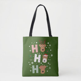 Ho Ho Ho Welsh Terrier Vrolijk Kerstfeest Tote Bag