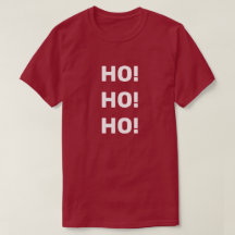 Ho Ho Ho! White Text Kerstfeestay Typografie
