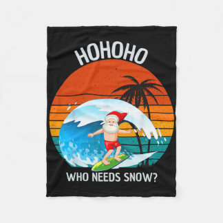Ho Ho Ho Wie Hebt Sneeuw Kerstmis In Juli Grappig  Fleece Deken