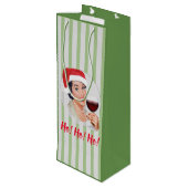 Ho! Ho! Ho! Wijn Cadeautas (Achterkant Gekanteld)
