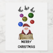Ho Ho Ho Wijn Etiket (Enkel label)
