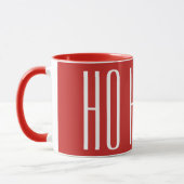 HO HO HO - wit op rood Mok (Links)