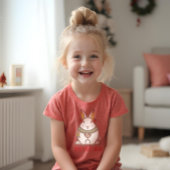 HO HO HO Woodland Forest Bunny Rabbit Holiday Tri-Blend Shirt