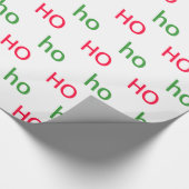 HO HO HO Wrapping Paper Cadeaupapier (Hoek)
