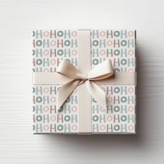 Ho Ho Ho Wrapping Paper Cadeaupapier