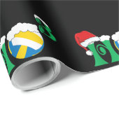 Ho Ho Ho X 3 Funny Volleyball Kerstmis Sa Cadeaupapier (Rol Hoek)