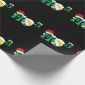 Ho Ho Ho X 3 Funny Volleyball Kerstmis Sa Cadeaupapier (Hoek)