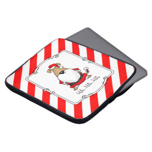 HO HO HO Zeer grappige Santa Costume Dog Sarcastic Laptop Sleeve