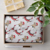 HO HO HO Zeer grappige Santa Costume Sarcastic Dog Tissuepapier (Geschenk)