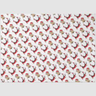 HO HO HO Zeer grappige Santa Costume Sarcastic Dog Tissuepapier