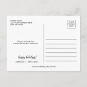 Ho Ho Ho Zijn Kerst met rood pet Foto Feestdagenkaart (Achterkant)