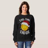 Ho Ho Hodl Crypto Bitcoin Santa Hat Cryptocurrency Trui (Voorkant volledig)