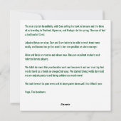 Ho Ho Hoh Beste Funny Santa Unicorn Foto Feestdagenkaart (Achterkant)