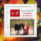 Ho Ho Hoh Beste Funny Santa Unicorn Foto Feestdagenkaart