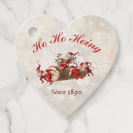 Ho Ho Hoing sinds 1890 kabouters kerst Bedankjes Labels (Voorkant)