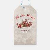 Ho Ho Hoing sinds 1890 kabouters kerst Cadeaulabel (Voorkant)