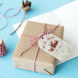 Ho Ho Hoing sinds 1890  kabouters kerst Cadeaulabel