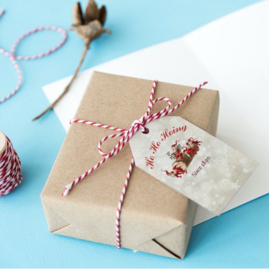 Ho Ho Hoing sinds 1890 kabouters kerst Cadeaulabel