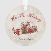 Ho Ho Hoing sinds 1890  kabouters kerst Ornament (achterkant)