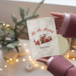 Ho Ho Hoing sinds 1890 vintage kerstgroet Briefkaart