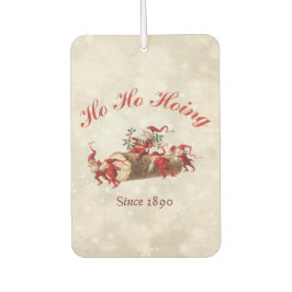 Ho Ho Hoing sinds 1890 vintage kerstgroet Luchtverfrisser
